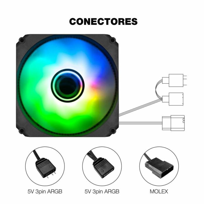 Base de Refrigeración para Portátil CoolBox COO-VA-12AR02 8 Base de Refrigeración para Portátil CoolBox COO-VA-12AR02 8