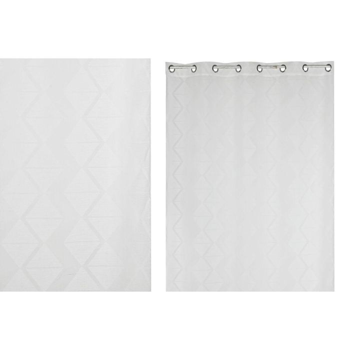 Cortina Urban DKD Home Decor Blanco 260 x 140 cm 1