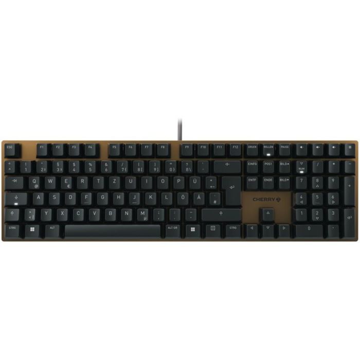 Cherry Teclado KC 200 MX MX2A SILENT RED [DE] Negro/Bronce con Switch MX2A SILENT RED