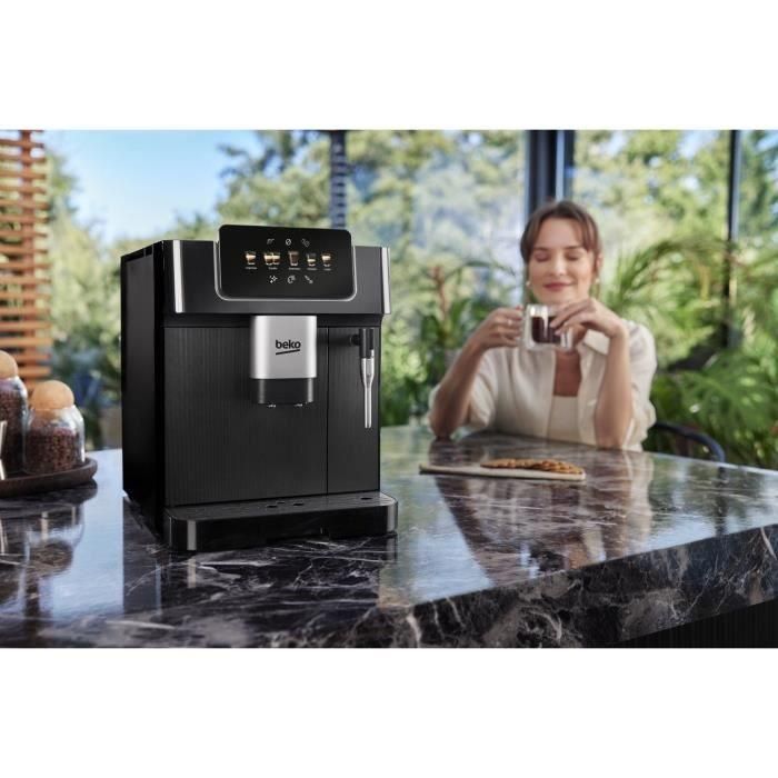 Cafetera con molinillo - BEKO - CEG7302B - 1350 W - 19 bares - Negra 2 Cafetera con molinillo - BEKO - CEG7302B - 1350 W - 19 bares - Negra 2