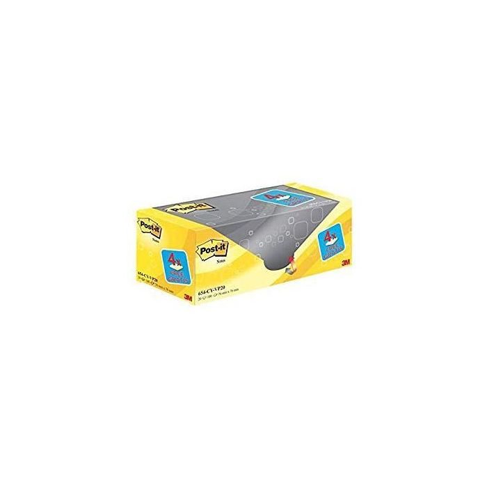 Post-It Bloc Notas 654 100H 76x76 Canary Yellow Paquete 16 Ud + 4 Ud Gratis Post-It Bloc Notas 654 100H 76x76 Canary Yellow Paquete 16 Ud + 4 Ud Gratis
