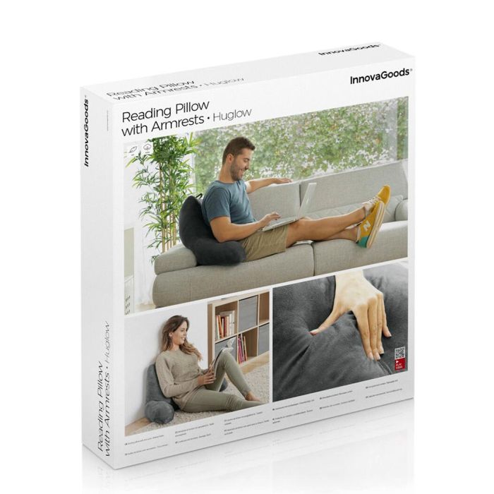 Almohada de Lectura con Apoyabrazos Huglow InnovaGoods 2