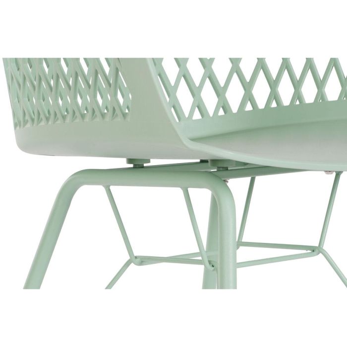 Silla Scandi DKD Home Decor Verde 57 x 80.5 x 57 cm 2