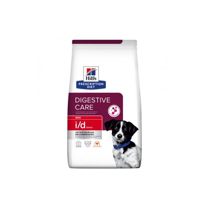 Hill's Prescription Diet i/d Stress Mini para Perros con Problemas Gastrointestinales por Estrés, 3 kg