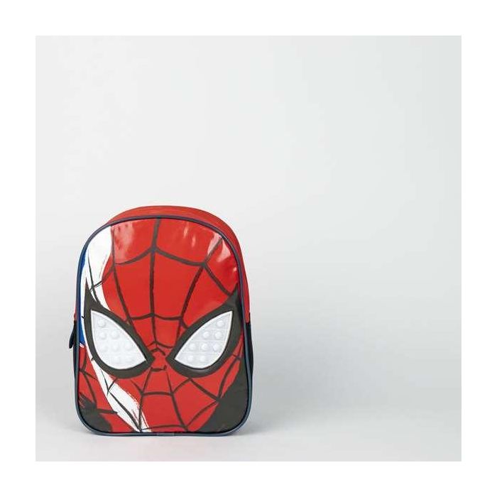 Mochila infantil personaje aplicaciones spiderman 21.7 x 28.0 x 9.0 cm 2