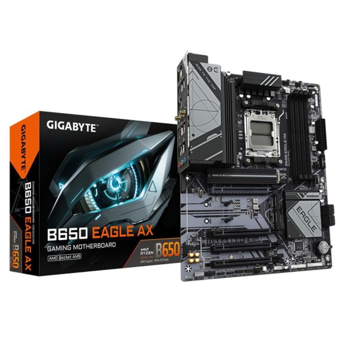 Gigabyte Placa Base B650 Eagle Ax AM5 para AMD Ryzen con DDR5, Wi-Fi 6E 0 Gigabyte Placa Base B650 Eagle Ax AM5 para AMD Ryzen con DDR5, Wi-Fi 6E 0