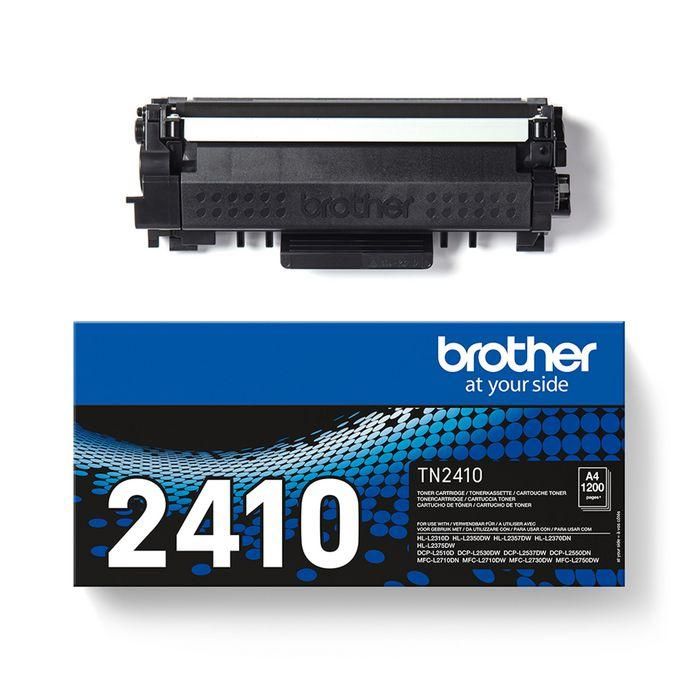 Brother Brother TN-2410 Black Toner Cartridge. Prints up to 1,200 pages. 6 Brother Brother TN-2410 Black Toner Cartridge. Prints up to 1,200 pages. 6