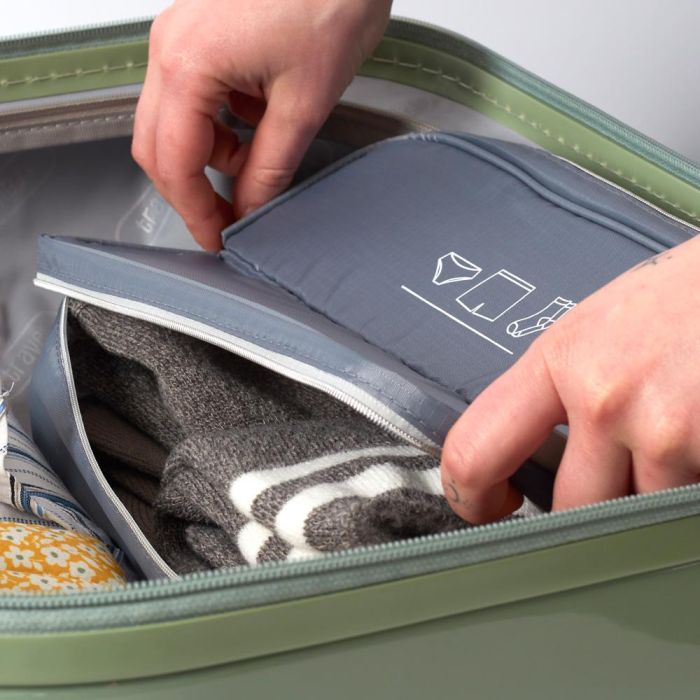 Jet Lag Bolsa para Ropa Interior de Viaje con 2 Espacios y Cremalleras 29x17x12 cm 1