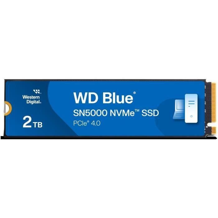 Disco SSD Western Digital WD Blue SN5000 2TB/ M.2 2280 PCIe/ Full Capacity Disco SSD Western Digital WD Blue SN5000 2TB/ M.2 2280 PCIe/ Full Capacity