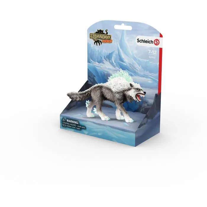 Schleich 42452 Lobo de nieve, figura de animales 4