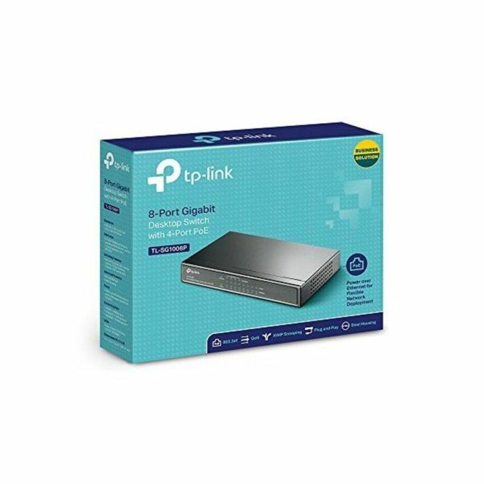 Switch de Sobremesa TP-Link NSWSSO0118 8P Gigabit 4xPoE 1 Switch de Sobremesa TP-Link NSWSSO0118 8P Gigabit 4xPoE 1