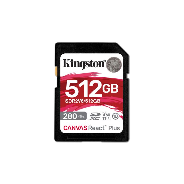 Kingston Technology Canvas React Plus 512 GB SDXC UHS-II Clase 10