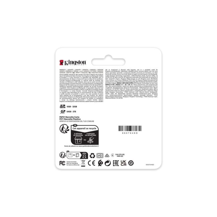 Tarjeta de Memoria SDXC Kingston SDR2V6/128GB 2