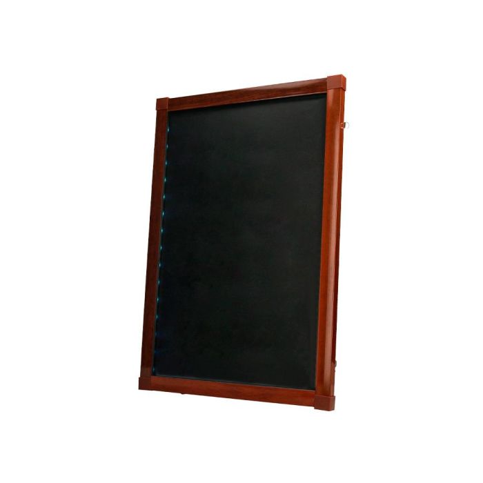 Pizarra Cristal Liderpapel Con Led En Caballete De Madera Para Rotuladores Tipo Tiza 50x90 cm 3