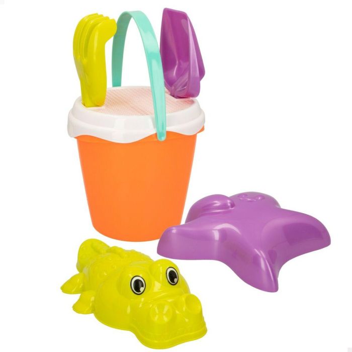 Set de Juguetes de Playa Colorbaby Ø 18 cm Polipropileno (15 Unidades) 4