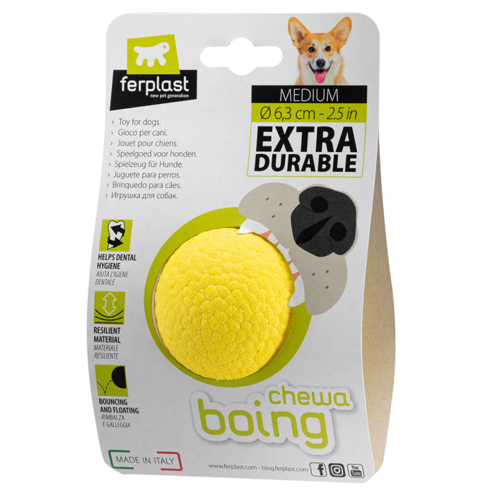 Ferplast Chewa Boing Ball M Amarillo