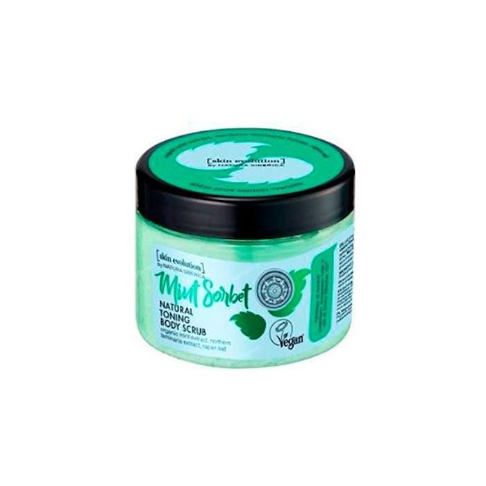 NATURA SIBERICA Skin Evolution Mint Sorbet Exfoliante Corporal Refrescante, Hidratante, Reafirmante, Vegano 300ml