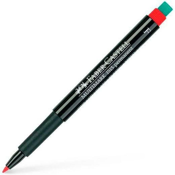 Rotulador permanente Faber-Castell Multimark 1513 F Rojo (10 Unidades) 1