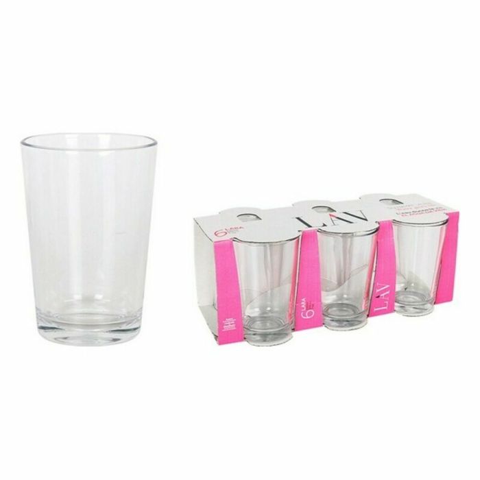 Set de Vasos LAV LV-22010E Cristal 205 ml 6 Piezas (8 Unidades) 1