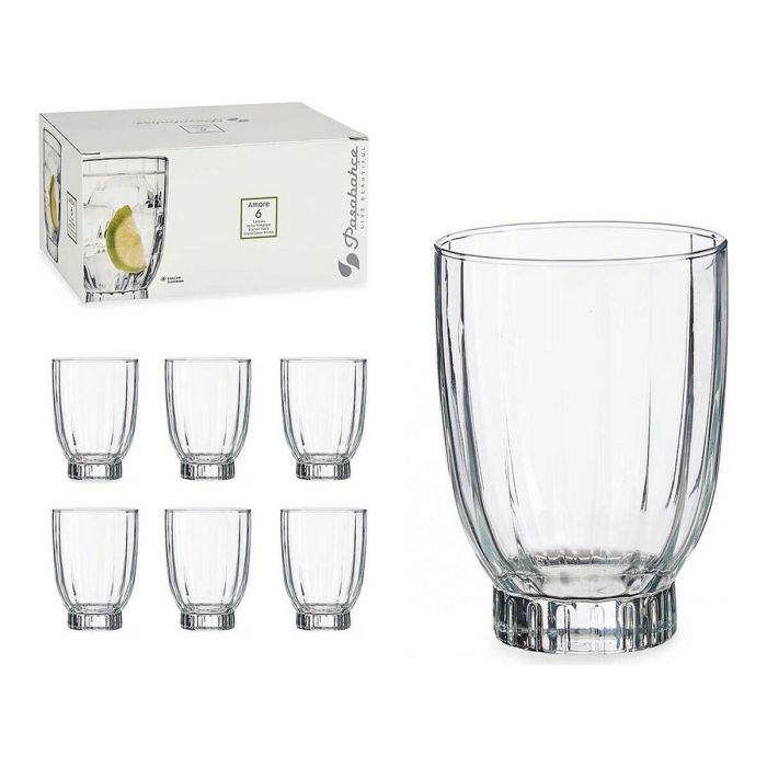 Set de Vasos Amore Cristal Transparente (330 ml) (6 pcs)