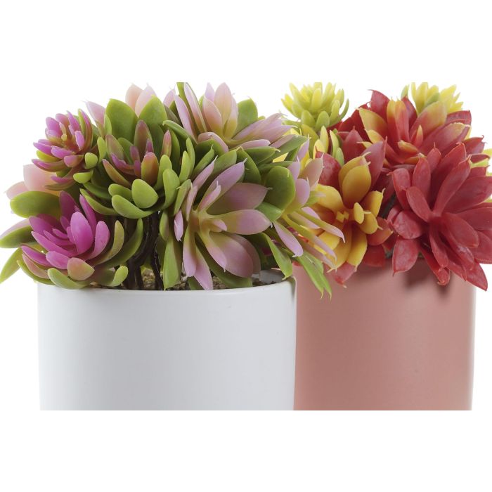 DKD Home Decor Planta Artificial Lotus Decorativa de PE y Gres, Colores Surtidos (Blanco, Coral, Rosa, Amarillo), 17x19x18 cm - Set 4 Unidades 1 DKD Home Decor Planta Artificial Lotus Decorativa de PE y Gres, Colores Surtidos (Blanco, Coral, Rosa, Amarillo), 17x19x18 cm - Set 4 Unidades 1