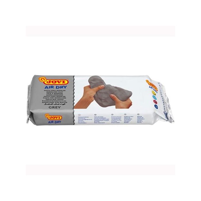 Jovi air dry pastilla de pasta modelar endurece al aire 1000 gr gris