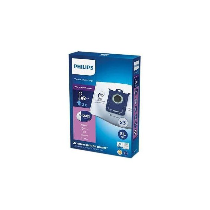 Accesorio para aspiradora - PHILIPS FC8027 / 01 S-bag Bolsas ultra largas de 5L de rendimiento - juego de 3 1 Accesorio para aspiradora - PHILIPS FC8027 / 01 S-bag Bolsas ultra largas de 5L de rendimiento - juego de 3 1