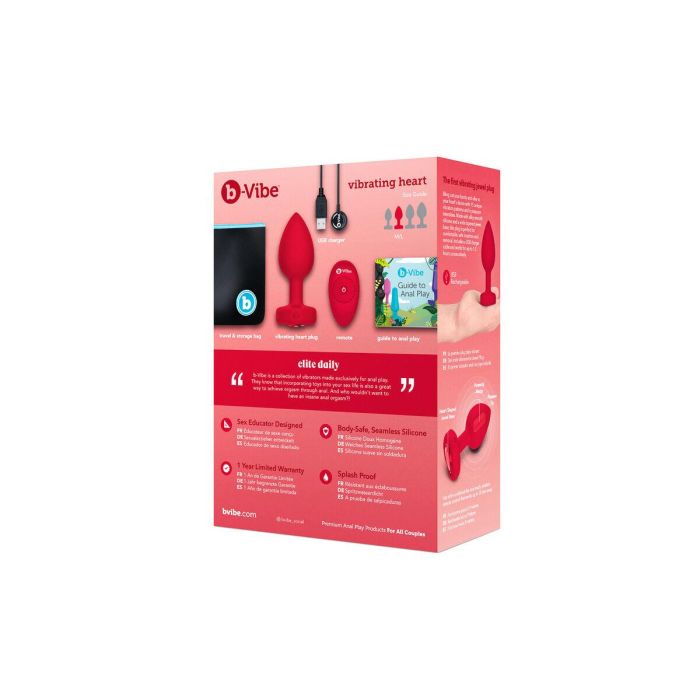 Vibrador B-Vibe Heart Rojo 6