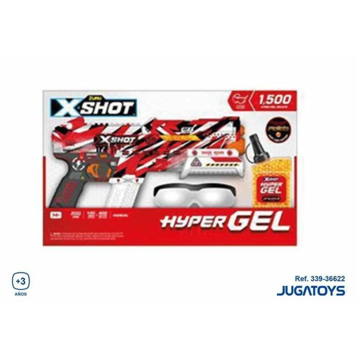ZURU AUC1736490634697 X-SHOT Small Clutch Hyper Gel Blaster Automático y Semiautomático con 1500 Balines, Alcance 45 m/seg 3