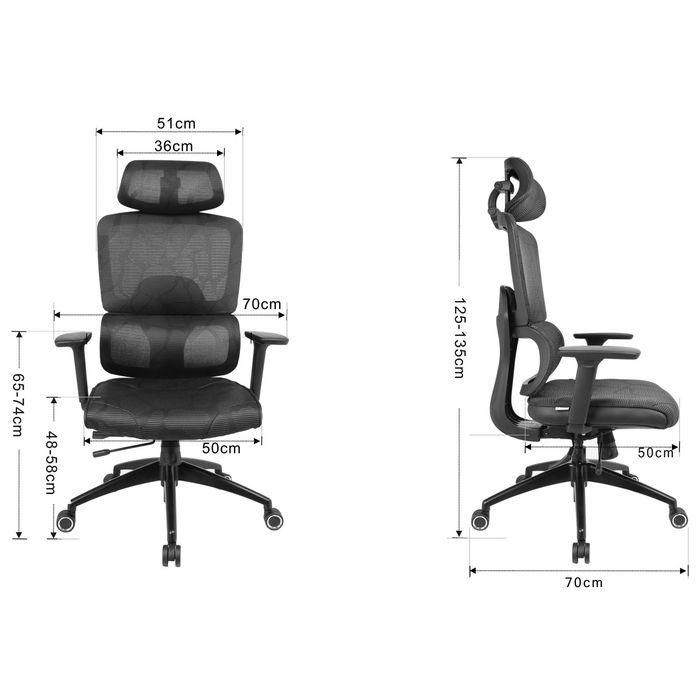 Sandberg ErgoFusion Gaming Chair Pro Silla Gaming Ergonómica Ajustable Transpirable 5 Años Garantía