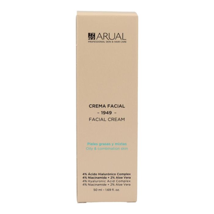 Arual Crema Facial Pieles Grasas Y Mixtas 50 ml