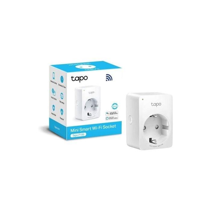 Enchufe WiFi Inteligente TP-Link Tapo P100 3 Enchufe WiFi Inteligente TP-Link Tapo P100 3
