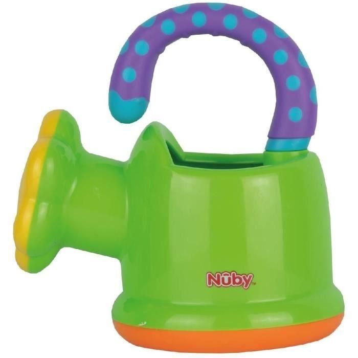 Nuby NUB0048526066261 Juguete de Baño Regadera Divertida para Bebés a partir de 12 Meses, Color Verde
