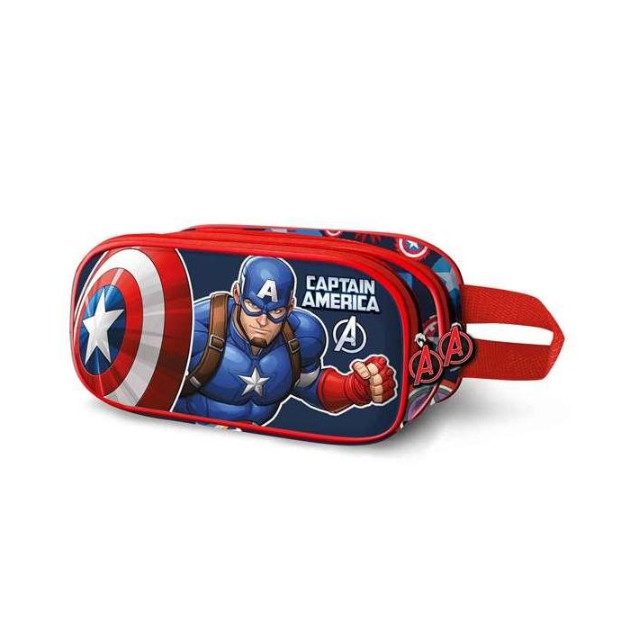 Karactermania Estuche Portatodo Doble 3D Capitán América Patriot 22 x 8 x 9,5 cm