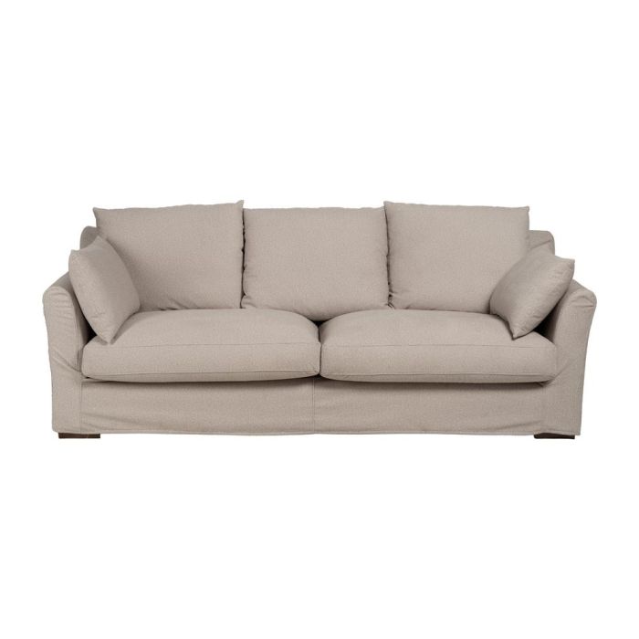 Sofá Beige Tejido Salón 245 X 102 X 100 cm