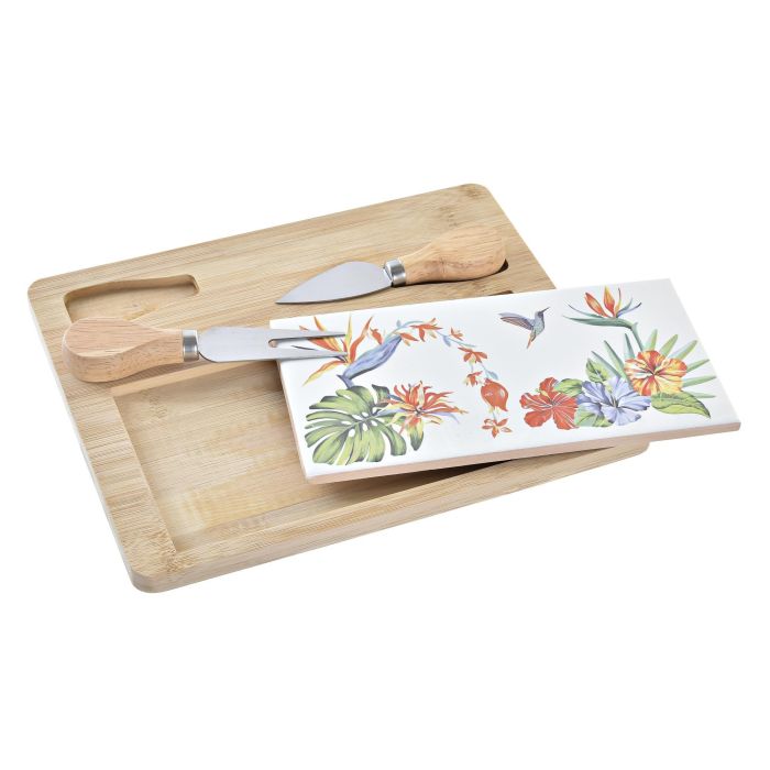 Tabla Aperitivo Tropical DKD Home Decor Multicolor 20 x 1.2 x 24.5 cm Set de 4 1 Tabla Aperitivo Tropical DKD Home Decor Multicolor 20 x 1.2 x 24.5 cm Set de 4 1