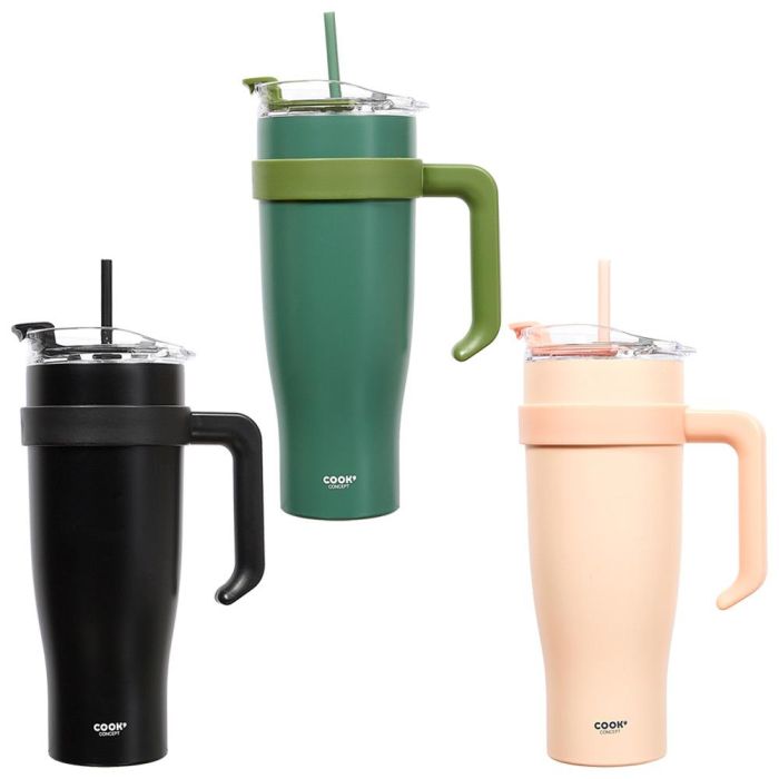 Cook Concept Mug Térmico Miami Monoc. 1,2 L - Acero Inoxidable, Mantiene Bebidas Frías y Calientes por 6 Horas, Ideal para Deportistas y Viajes 2 Cook Concept Mug Térmico Miami Monoc. 1,2 L - Acero Inoxidable, Mantiene Bebidas Frías y Calientes por 6 Horas, Ideal para Deportistas y Viajes 2