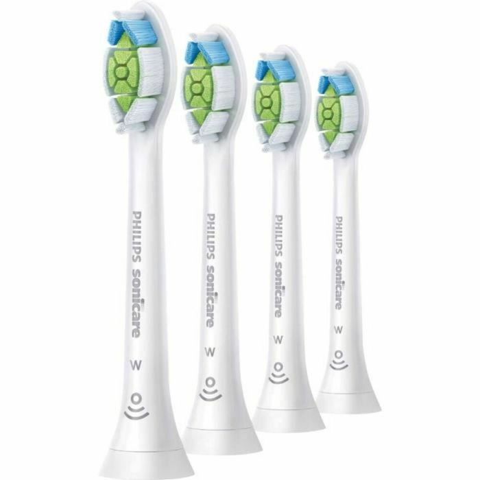 Philips Sonicare Optimal White - Cabezales de cepillado sónicos estándar - 4 piezas - Dureza media - Color blanco