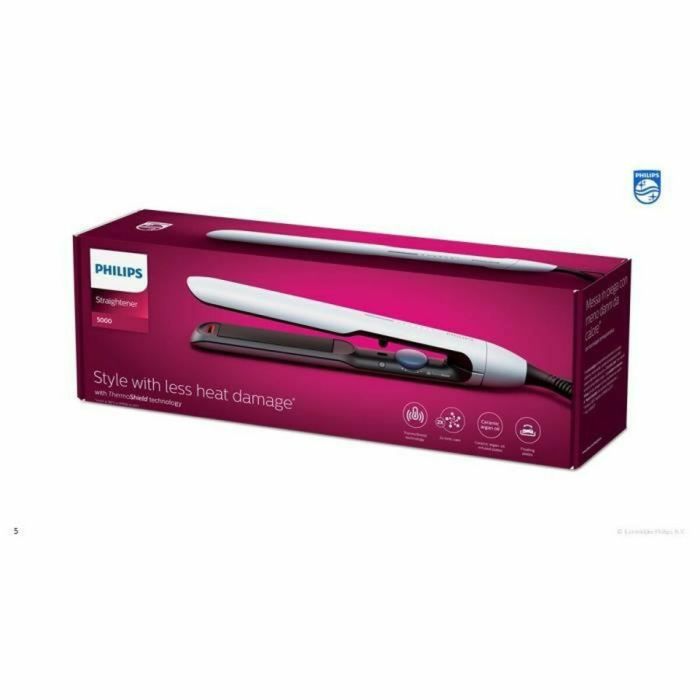 Plancha de Pelo Philips BHS520/00 Blanco Negro Negro/Blanco 3 Plancha de Pelo Philips BHS520/00 Blanco Negro Negro/Blanco 3
