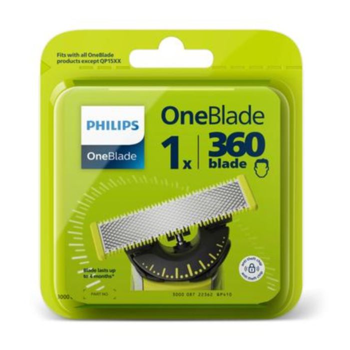 Recambio de Cuchilla para Afeitadora Philips OneBlade Negro/Verde