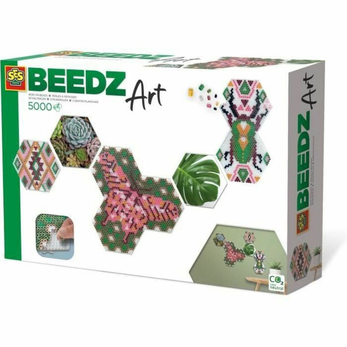 Mosaico SES Creative Beedz Art - Hex tiles Botánica (FR)