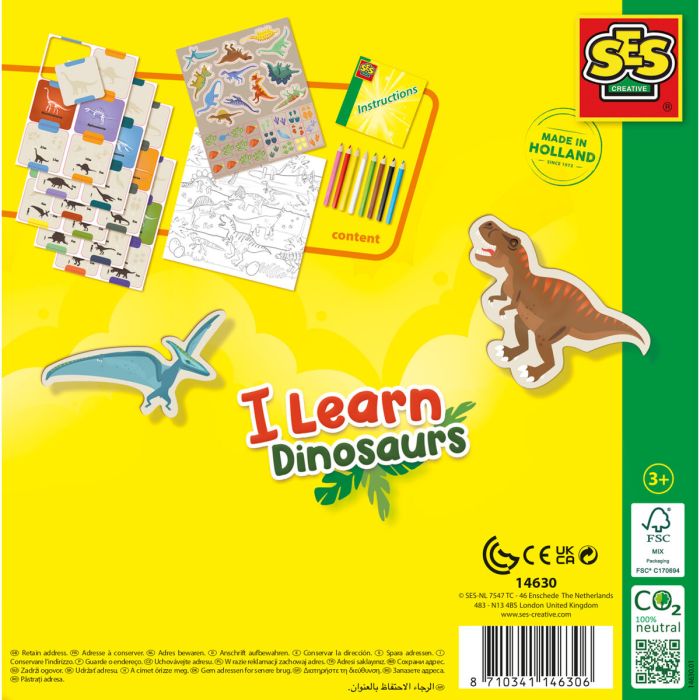 Juego Educativo SES Creative I learn dinosaurs 4