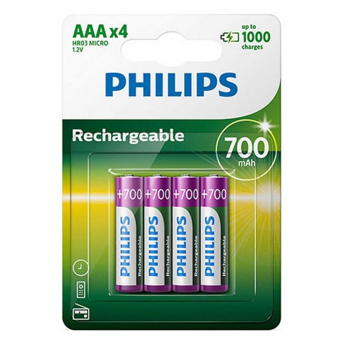 Batería Philips Batería R03B4A70/10 700 mAh 1,2 V (4 Unidades)