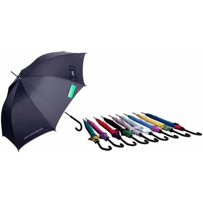 Paraguas largo benetton ø100cm colores / modelos surtidos Paraguas largo benetton ø100cm colores / modelos surtidos