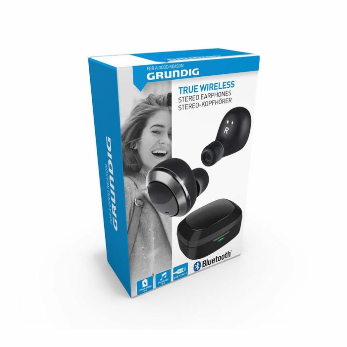 Auriculares Bluetooth con Micrófono Grundig TWS Negro 1