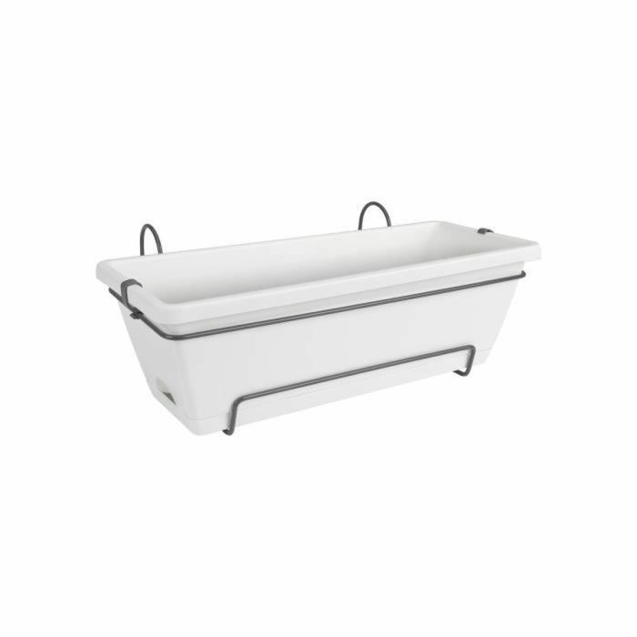 Balconiere Elho Barcelona Allin1 50 - Blanco - L 50 x B 28 x H 19 cm - Balcón exterior - 100% reciclado