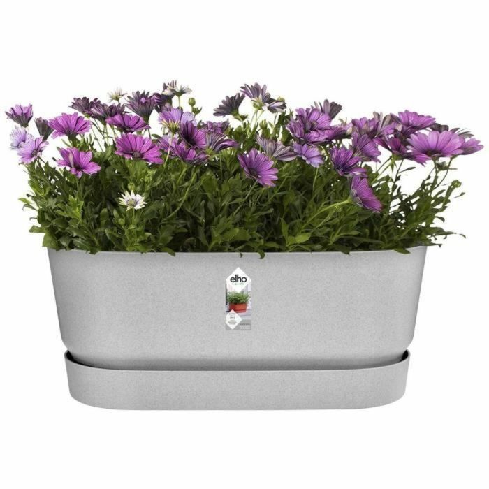 Jardinera Elho Gris 60 cm Plástico Ovalada 4