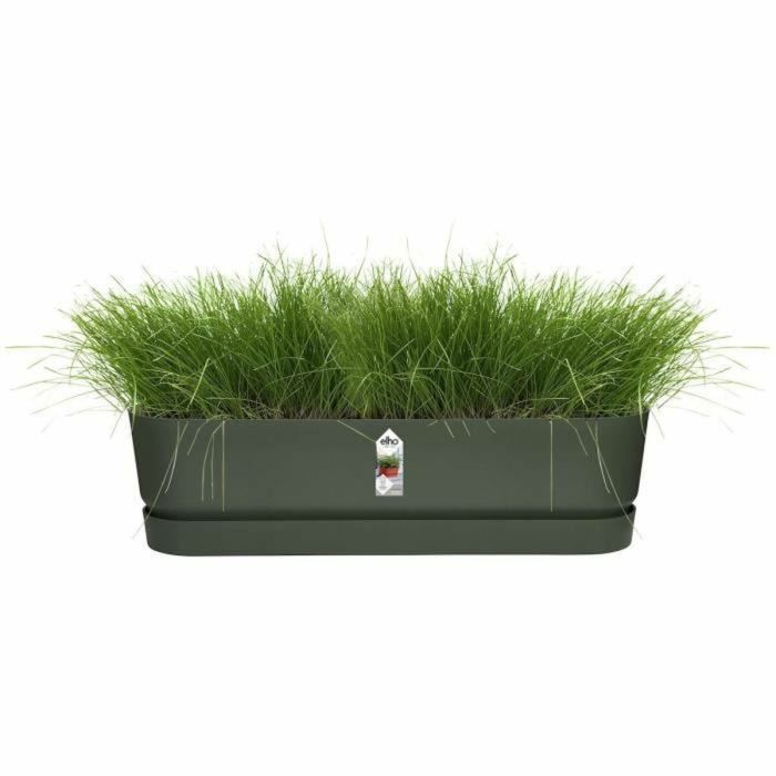 Jardinera Elho 50 cm Negro Plástico Ovalada 4