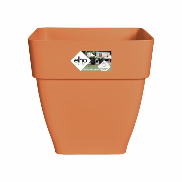 Jardinera Elho Vibia Campana Square 37 - Marrón - Ø 36 x H 36 cm - exterior - 100% reciclado