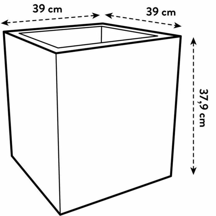 Maceta Elho Blanco Ø 39 cm Plástico Cuadrado Moderno 2